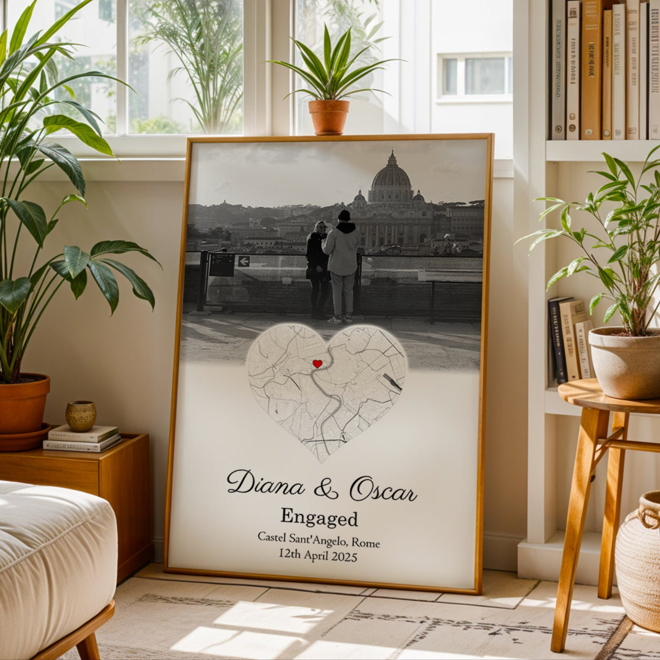Personalised Street Heart Map Photo Print